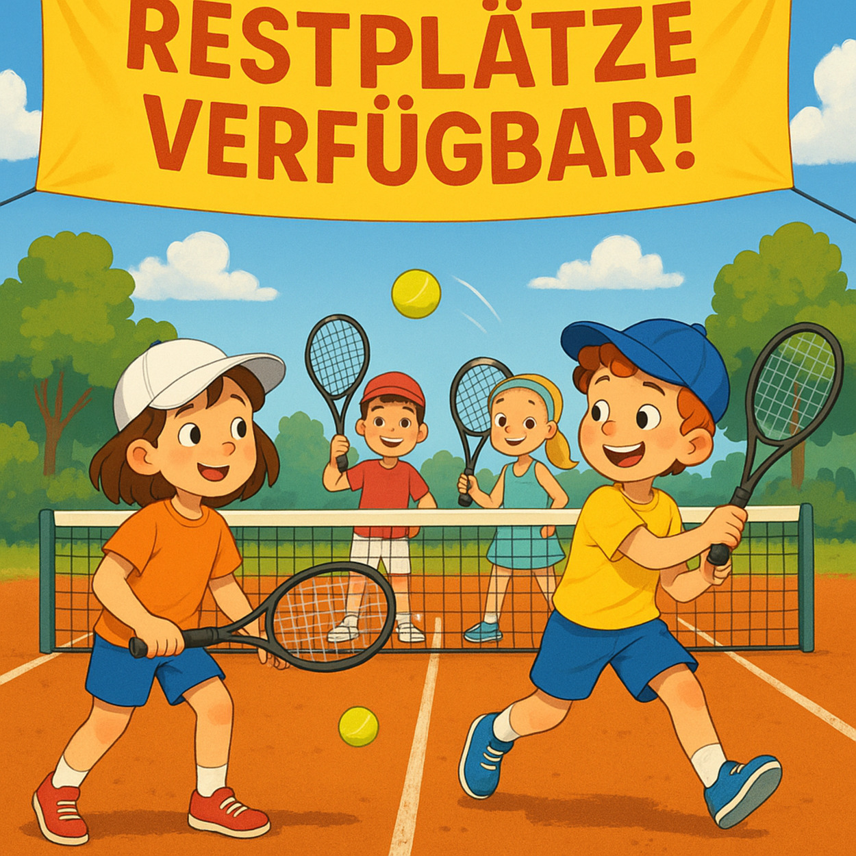 Noch Restplätze verfügbar – Kindertennis Ferienaktion!